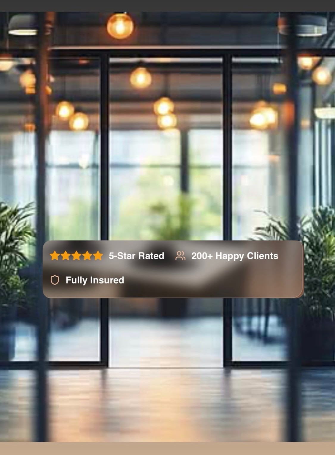 Modern commercial office cleaned by Clean Clean Commercial Cleaning
